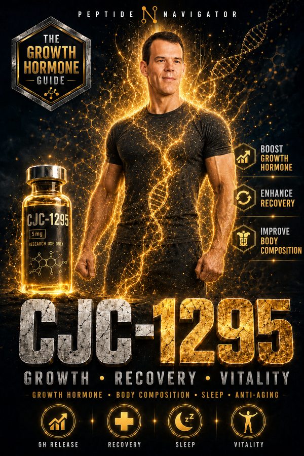 CJC-1295 growth peptide guide, evidence-first ebook by Peptide Navigator